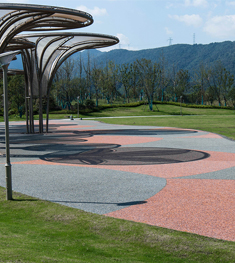 膠粘石透水地坪 膠粘石透水地坪